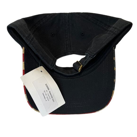 American Flag Hat Cap Blackwater Falls West Virginia Embroidered Logo Black NWT - Picture 5 of 7